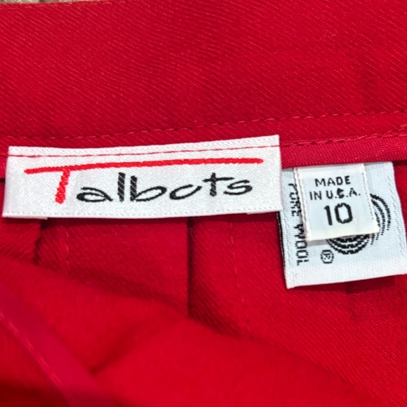 Vintage TALBOTS 100% wool pleated skirt - Picture 3 of 6